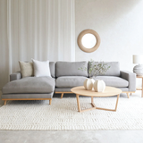 Sofa góc James 3–4 chỗ màu xám - góc phối cảnh