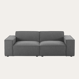 Sofa băng Jona Duo 2 module màu đen - góc chính diện
