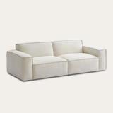 Sofa băng Jona Duo 2 module màu trắng kem - góc nhìn bên