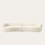 Sofa băng Alba Duo 2 module màu be - góc chính diện