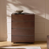 Tủ lưu trữ Larsen Drawer MDF chống ẩm phủ veneer - chi tiết vật liệu