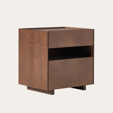 Tủ đầu giường Larsen MDF chống ẩm phủ veneer - chi tiết vật liệu