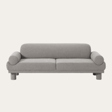 Sofa băng Lilo Classic 2–3 chỗ màu xám - góc chính diện