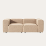 Sofa băng Lino Duo 2 module màu be - góc chính diện