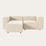 Sofa góc Lino Compact 2–3 chỗ màu be - góc chính diện