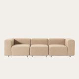 Sofa băng Lino Trio 3 module màu be - góc chính diện