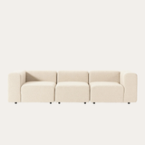Sofa băng Lino Trio 3 module màu be nhạt - góc chính diện