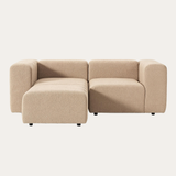 Sofa góc Lino Compact 2–3 chỗ màu trắng - góc phối cảnh