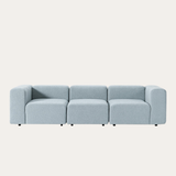 Sofa băng Lino Trio 3 module màu xanh da trời - góc chính diện