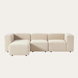 Sofa góc Lino Grand 3–4 chỗ màu be - góc chính diện