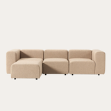 Sofa góc Lino Grand 3–4 chỗ màu nâu nhạt - góc chính diện