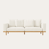 Sofa băng Elin 2–3 chỗ màu trắng kem - góc chính diện