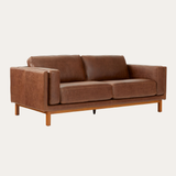 Sofa băng Madera 2–3 chỗ màu nâu - góc nhìn bên