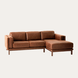 Sofa góc Madera 3–4 chỗ màu nâu - góc nhìn bên