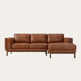 Sofa góc Madera 3–4 chỗ màu nâu - góc chính diện