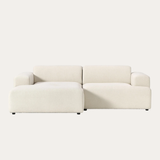 Sofa góc Map Duo 2 module màu trắng kem - góc chính diện