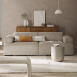 Sofa băng Map Duo 2 module màu be - góc phối cảnh