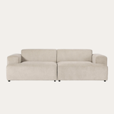 Sofa băng Map Duo 2 module màu be - góc chính diện