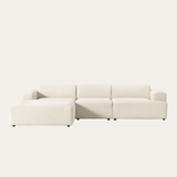 Sofa góc Map Trio 3 module màu trắng kem - góc chính diện