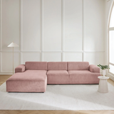 Sofa góc Map Trio 3 module màu hồng - góc phối cảnh