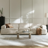 Sofa băng Map Trio 3 module màu cream - góc phối cảnh