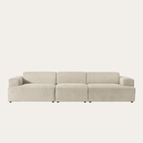 Sofa băng Map Trio 3 module màu be - góc chính diện