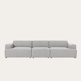 Sofa băng Map Trio 3 module màu xám - góc chính diện