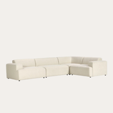 Sofa góc Map Quad 4 module màu trắng kem - góc nhìn bên