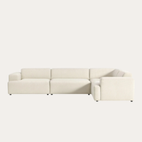 Sofa góc Map Quad 4 module màu trắng kem - góc chính diện