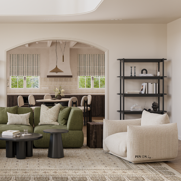 Sofa đơn Marenco thiết kế khối phồng mềm mại hiện đại