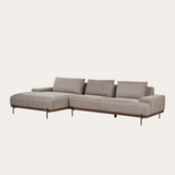 Sofa góc Orix 3–4 chỗ màu nâu xám - góc nhìn bên