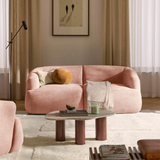 Sofa băng Mood Duo 2 module màu hồng - góc phối cảnh