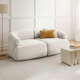 Sofa băng Mood Duo 2 module màu trắng kem - góc phối cảnh