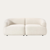 Sofa băng Mood Duo 2 module màu trắng kem - góc chính diện