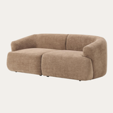 Sofa băng Mood Duo 2 module màu nâu - góc nhìn bên