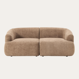 Sofa băng Mood Duo 2 module màu nâu - góc chính diện