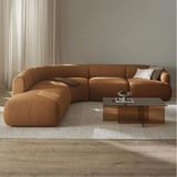 Sofa góc Mood Grand 3–4 chỗ màu nâu - góc phối cảnh