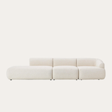 Sofa băng Mood Trio Open 3 module màu kem - góc chính diện