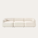 Sofa băng Mood Trio 3 module màu trắng kem - góc chính diện