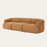 Sofa băng Mood Trio 3 module màu nâu - góc nhìn bên