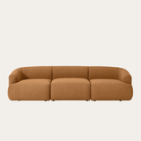 Sofa băng Mood Trio 3 module màu nâu - góc chính diện