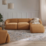 Sofa góc Mood Trio 3 module màu nâu - góc phối cảnh