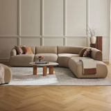 Sofa góc Mood Grand 3–4 chỗ màu be - góc phối cảnh