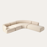 Sofa góc Mood Grand 3–4 chỗ màu be - góc nhìn bên