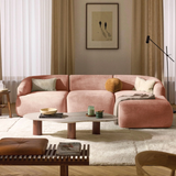 Sofa góc Mood Trio 3 module màu hồng - góc phối cảnh