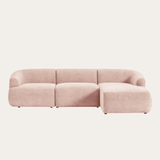 Sofa góc Mood Trio 3 module màu hồng - góc chính diện