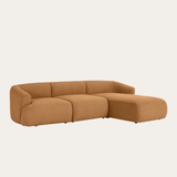Sofa góc Mood Trio 3 module màu nâu - góc nhìn bên