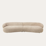 Sofa băng Alba Duo 2 module màu nâu - góc chính diện