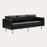Sofa băng Norr 2–3 chỗ màu đen - góc chính diện