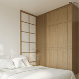 Tủ áo Mori Slide MDF chống ẩm sơn hoàn thiện hoàn thiện - chi tiết vật liệu